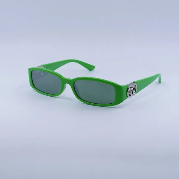 Final Price! Gucci GG1661S 005 Green Sunglasses Gucci Sunglasses GG1661S 005 Shiny Solid Vivid Green - eye  main image 3
